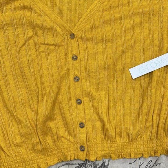 Abound Women's Pointelle Knit Crop Sweater - Picture 6 of 8